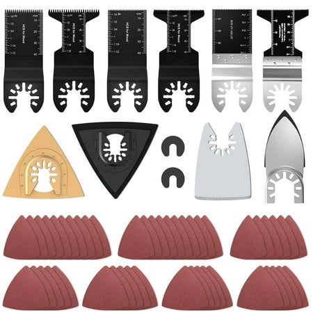 57 Pcs Oscillating Tool Blades Universal Wood Metal Plastic Multitool Blades Quick Release Oscillating Saw Blades Kit
57 Pcs Oscillating Tool Blades Universal Wood Metal Plastic Multitool Blades Quick Release Oscillating Saw Blades Kit