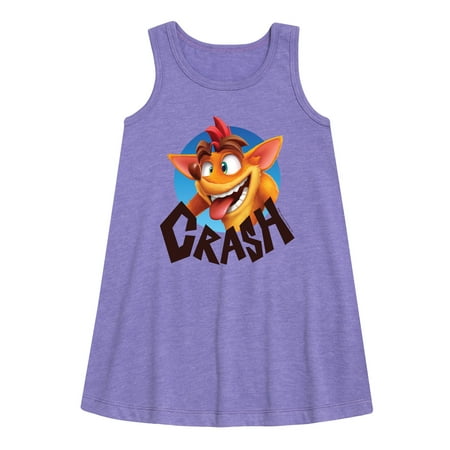 Crash Bandicoot - Silly Crash - Toddler and Youth Girls A-line Dress
