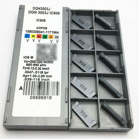Hayafir 10Pcs DGN3003JIC908 3mm Wide CNC Parting Grooving Cutter Carbide Insert For DGTR
Hayafir 10Pcs DGN3003JIC908 3mm Wide CNC Parting Grooving Cutter Carbide Insert For DGTR