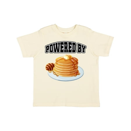 Inktastic Powered by Pancakes Gift Toddler Boy or Toddler Girl T-Shirt