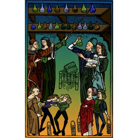 Medieval Italian Pharmacy Poster Print by Science Source