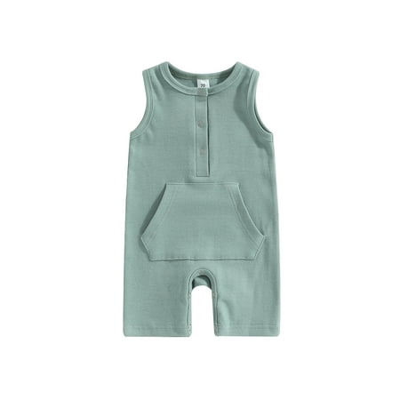 Newborn Baby Boy Girl Solid Romper Unisex Infant Knit Ribbed Sleeveless Jumpsuit Bodysuit Summer Clothes Outfits
Newborn Baby Boy Girl Solid Romper Unisex Infant Knit Ribbed Sleeveless Jumpsuit Bodysuit Summer Clothes Outfits