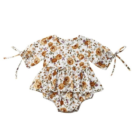 ZIYIXIN Summer Newborn Baby Girls Flower Ruffle Romper Bodysuit Jumpsuit Outfits Clothes Beige 12-18 Months
ZIYIXIN Summer Newborn Baby Girls Flower Ruffle Romper Bodysuit Jumpsuit Outfits Clothes Beige 12-18 Months