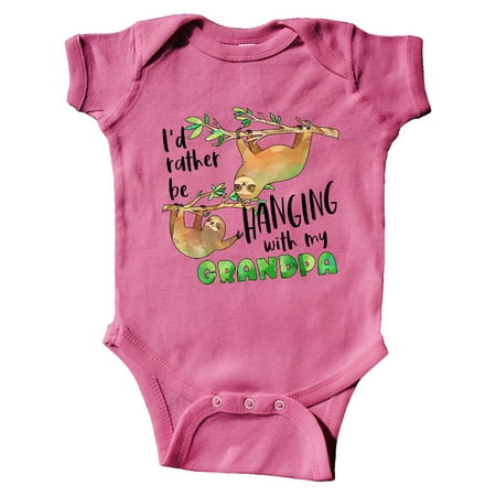Inktastic Id Rather Be Hanging with my Grandpa- Cute Sloths Gift Baby Boy or Baby Girl Bodysuit
Inktastic Id Rather Be Hanging with my Grandpa- Cute Sloths Gift Baby Boy or Baby Girl Bodysuit