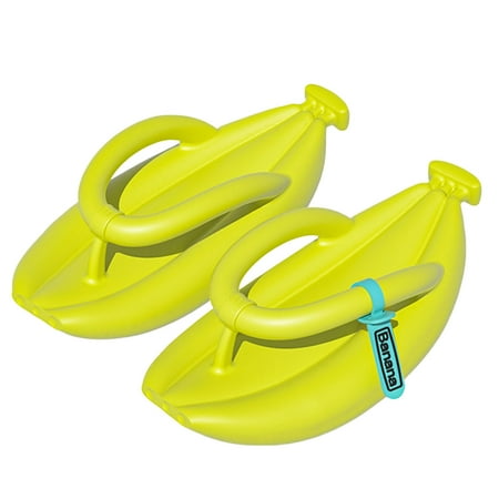 UDIYO Funny Fruit Banana Slippers Summer Beach Shower Slippers Couple Flip Flops Household Supplies