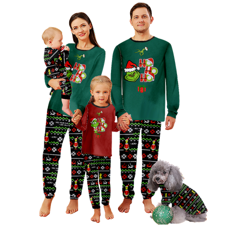 Family Pajamas Set Grinch Green Hair Monster Family Christmas PJs Matching Sets for Adults and Kids Holiday Xmas Sleepwear Set Steyle 1
Family Pajamas Set Grinch Green Hair Monster Family Christmas PJs Matching Sets for Adults and Kids Holiday Xmas Sleepwear Set Steyle 1