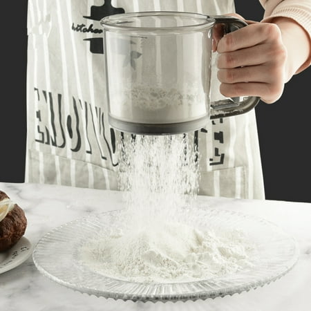 Uehgn Baking Sifter Hand-operated Large Capacity Plastic Baking Cooking Flour Mesh Sifter Kitchen Utensils
Uehgn Baking Sifter Hand-operated Large Capacity Plastic Baking Cooking Flour Mesh Sifter Kitchen Utensils