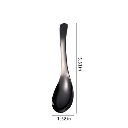 1pc 304 Stainless Steel Spoon Creative Soup Spoon Table Spoon