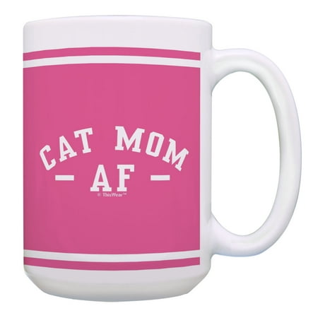 ThisWear Cat Lover Gifts for Women Cat Mom AF Mug Cat Gag Gifts Cat Adoption Gifts 15oz Mug Cup Pink
ThisWear Cat Lover Gifts for Women Cat Mom AF Mug Cat Gag Gifts Cat Adoption Gifts 15oz Mug Cup Pink