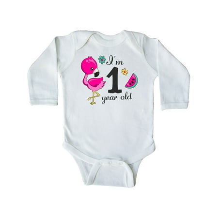 Inktastic I m 1 year old with Flamingo and Flowers Gift Baby Girl Long Sleeve Bodysuit
Inktastic I m 1 year old with Flamingo and Flowers Gift Baby Girl Long Sleeve Bodysuit