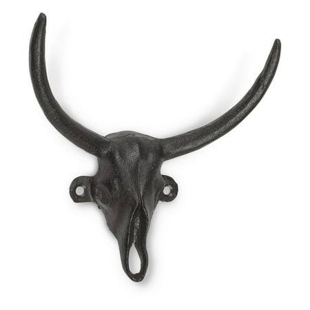 Set of 1 Bull Skull Wall Hook