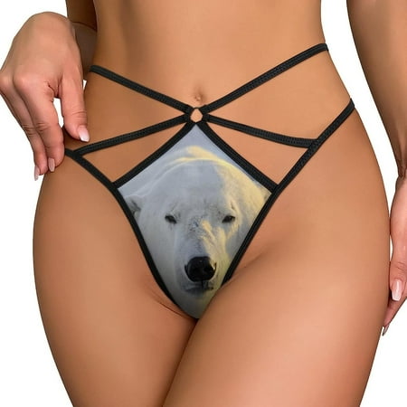 Polar Bear Images Thongs for Women Low Waist Hipster Sexy T-back Thong Thin Panties 6 Size
Polar Bear Images Thongs for Women Low Waist Hipster Sexy T-back Thong Thin Panties 6 Size