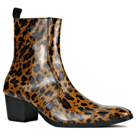 OSSTONE Dress Boots Chelsea Goat Leather Leopard Boots for Men Zipper-up Leather Casual Heel Shoes JY012-C-Brown-8.5 Brown
OSSTONE Dress Boots Chelsea Goat Leather Leopard Boots for Men Zipper-up Leather Casual Heel Shoes JY012-C-Brown-8.5 Brown