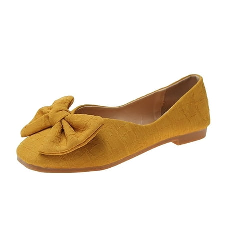 Luiyenes Ladies Fashion Solid Color Cloth Bow Knot Square Toe Pump Flat Casual Shoes
Luiyenes Ladies Fashion Solid Color Cloth Bow Knot Square Toe Pump Flat Casual Shoes