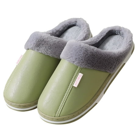 Men Women Indoor Home Shoes Warm Shoes Soft-soled Cotton Slippers