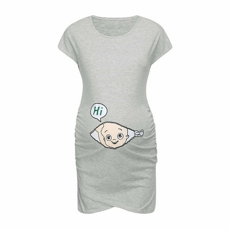 Maternity Dress Pregnant Dress Sleeveless Medium And Long Cartoon Printed Round Neck Pregnant Dress Gray XL
Maternity Dress Pregnant Dress Sleeveless Medium And Long Cartoon Printed Round Neck Pregnant Dress Gray XL