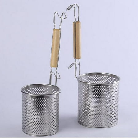 Set of 2 Stainless Steel Mesh Strainer with Sturdy Wooden Handle - for Chefs Commercial or Home Use Tool
Set of 2 Stainless Steel Mesh Strainer with Sturdy Wooden Handle - for Chefs Commercial or Home Use Tool