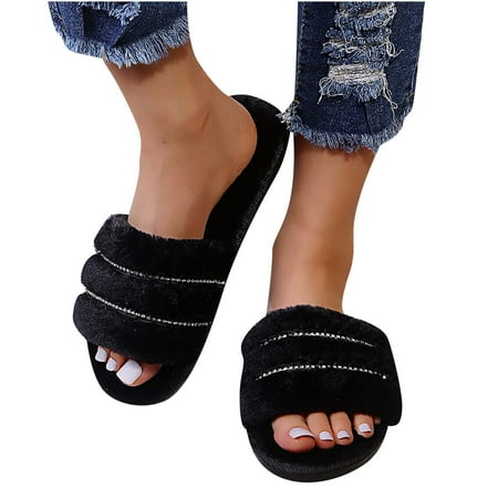 Pntutb Womens Shoes Clearance Woman Rhinestone Shoes Winter Indoor Home Warmth Non-Slip Plush Slippers
Pntutb Womens Shoes Clearance Woman Rhinestone Shoes Winter Indoor Home Warmth Non-Slip Plush Slippers