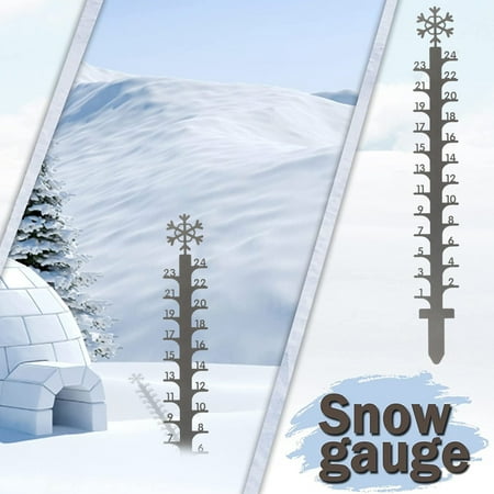 Pluokvzr Snow Gauge 40cm Handmade Metal Snow Measuring Stick Durable Snowflake Snow Gauge Snow Falling Measuring Instrument
Pluokvzr Snow Gauge 40cm Handmade Metal Snow Measuring Stick Durable Snowflake Snow Gauge Snow Falling Measuring Instrument