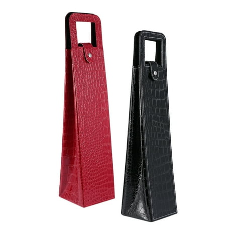 NUOLUX 2pcs PU Wine Bags Portable Champagne Bottle Cover Wine Packaging Pouch Party Supplies for Home Gathering Party (Black Red)
NUOLUX 2pcs PU Wine Bags Portable Champagne Bottle Cover Wine Packaging Pouch Party Supplies for Home Gathering Party (Black Red)
