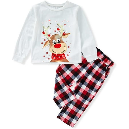 Sinhoon Baby Boys Girls Matching Christmas pajamas Red Plaid Top T-Shirt and Pants Winter Outfits Clothes(White 6-7T)
Sinhoon Baby Boys Girls Matching Christmas pajamas Red Plaid Top T-Shirt and Pants Winter Outfits Clothes(White 6-7T)