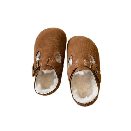 Ferndule Girls Buckle Warm Casual Shoe Dress Lightweight Plush Lined Flats Comfortable Winter Shoes Light Brown (Plush Lining) 2Y
Ferndule Girls Buckle Warm Casual Shoe Dress Lightweight Plush Lined Flats Comfortable Winter Shoes Light Brown (Plush Lining) 2Y