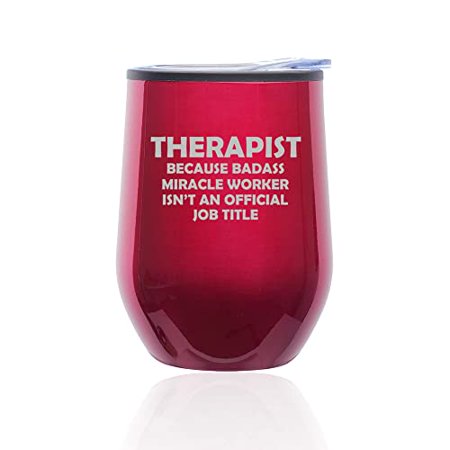 Stemless Wine Tumbler Coffee Travel Mug Glass with Lid Therapist Miracle Worker Job Title Funny (Fuchsia)
Stemless Wine Tumbler Coffee Travel Mug Glass with Lid Therapist Miracle Worker Job Title Funny (Fuchsia)