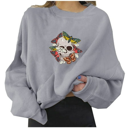 Funny Pumpkin Graphic Print for Womens Crewneck Drop Shoulder Fall Shirt Blouse Sweatshirt Casual Solid Halloween Long Sleeve Plus Size Loose Fit Oversize Lightweight Soft Pullover Top
Funny Pumpkin Graphic Print for Womens Crewneck Drop Shoulder Fall Shirt Blouse Sweatshirt Casual Solid Halloween Long Sleeve Plus Size Loose Fit Oversize Lightweight Soft Pullover Top