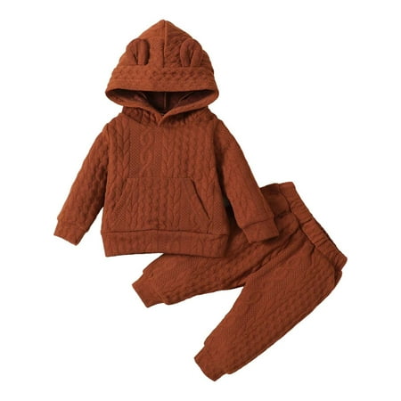GDEGE KIds Casual Fashionable Outfits Set Kids Boys and Girls Solid Color Hoodie Playsuit Clothes Holiday Outdoor Soft Suit
GDEGE KIds Casual Fashionable Outfits Set Kids Boys and Girls Solid Color Hoodie Playsuit Clothes Holiday Outdoor Soft Suit