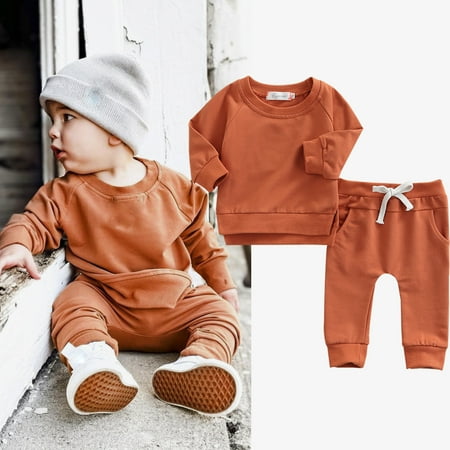 Casual Newborn Baby Boy Girl Clothing Round Neck Long Sleeve Sweatshirt Tops+Harem Pants Fall Outfits 
Casual Newborn Baby Boy Girl Clothing Round Neck Long Sleeve Sweatshirt Tops+Harem Pants Fall Outfits