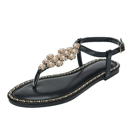 Women Flip Flop Sandals Pearl Rhinestone Flat Shoes Casual Shoes T Word Sandals Women Comfortable Sandals Womens Sandals Wide Width
Women Flip Flop Sandals Pearl Rhinestone Flat Shoes Casual Shoes T Word Sandals Women Comfortable Sandals Womens Sandals Wide Width