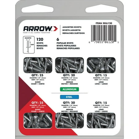 Arrow Rivet Pack Assortment