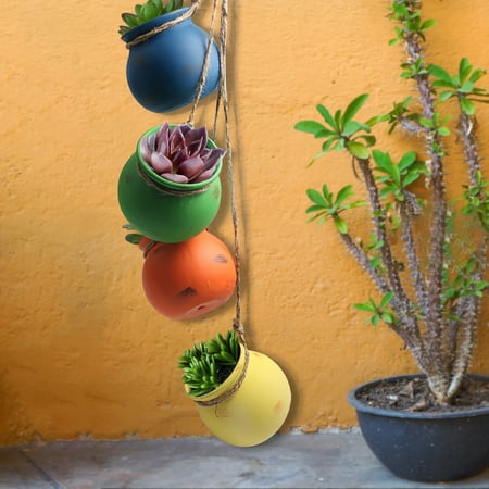 4 Pcs Wall-mounted Succulent Planter Pots Set Ceramic Plant Pot Hanging Mini Flower Planters
4 Pcs Wall-mounted Succulent Planter Pots Set Ceramic Plant Pot Hanging Mini Flower Planters