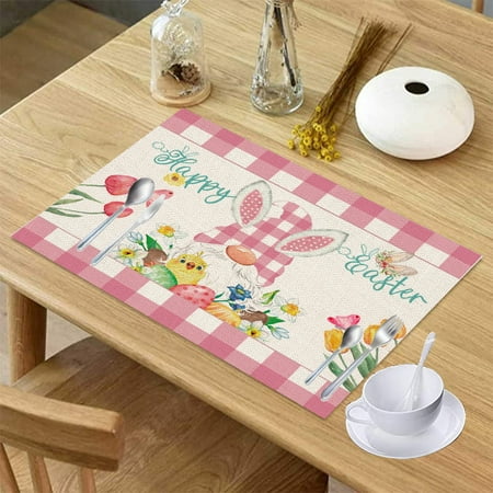 Happy Easter Seasonal Centerpiece Indoor Family Gathering Western Placemat Tablecloth 16.5x12.5
Happy Easter Seasonal Centerpiece Indoor Family Gathering Western Placemat Tablecloth 16.5x12.5