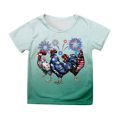 Shirts for Girls Toddler Independence Day Prints Short Sleeve Prints T Shirts Clothes With Cats Top 4-5 Years
Shirts for Girls Toddler Independence Day Prints Short Sleeve Prints T Shirts Clothes With Cats Top 4-5 Years
