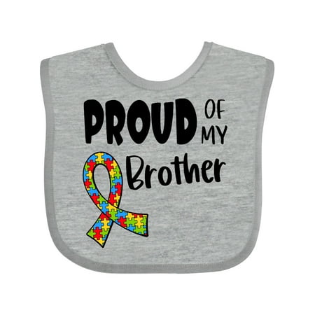 Inktastic Proud of My Brother Autism Awareness Puzzle Piece Ribbon Gift Baby Boy or Baby Girl Bib
Inktastic Proud of My Brother Autism Awareness Puzzle Piece Ribbon Gift Baby Boy or Baby Girl Bib