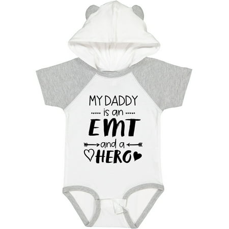 Inktastic My Daddy is an EMT and a Hero Gift Baby Boy or Baby Girl Bodysuit