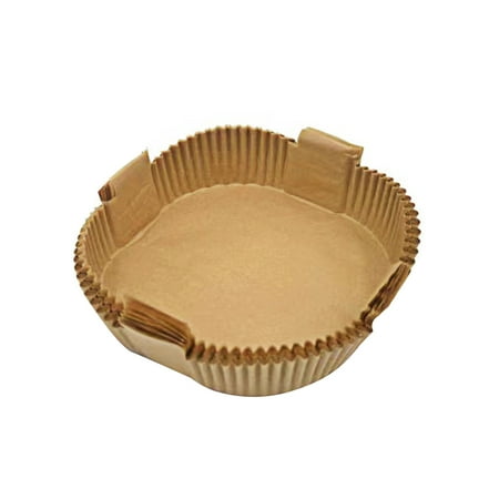 OOKWE Set of 50 Disposable Liners Round Oil-Proof Parchment Baking Papers for Kitchen Innovative Handle Design Easy Use Clean