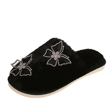 nsendm Slippers for Women Ladies Fashion Solid Color Butterfly Decorative Closed Toe Flat Slippers for Women Size 12 Shoes Black 7
nsendm Slippers for Women Ladies Fashion Solid Color Butterfly Decorative Closed Toe Flat Slippers for Women Size 12 Shoes Black 7