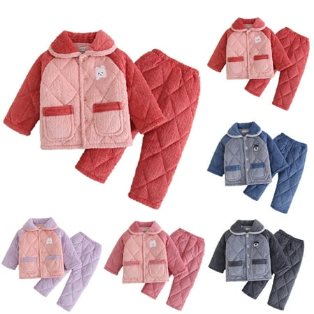 KYAIGUO Kids Girls 2 Piece Plush Pajama Set Toddler Fleece Flannel Pjs Loungewear with Buttons Long Sleeve Matching Sleepwear Set
KYAIGUO Kids Girls 2 Piece Plush Pajama Set Toddler Fleece Flannel Pjs Loungewear with Buttons Long Sleeve Matching Sleepwear Set