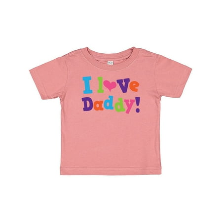 Inktastic I Love Daddy Girls Gift Baby Girl T-Shirt