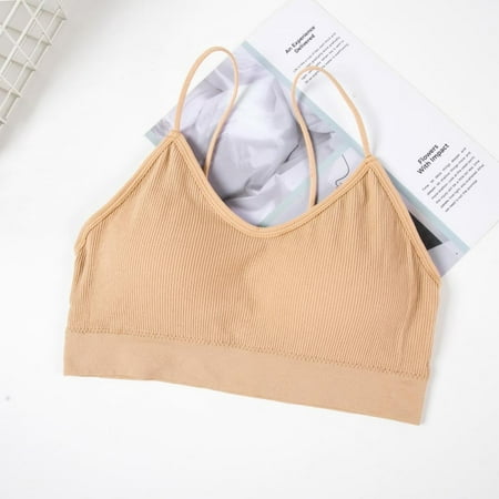 Valcatch V Neck Women Bra Seamless Padded Camisole Bandeau Tube Bra with Elastic Straps
Valcatch V Neck Women Bra Seamless Padded Camisole Bandeau Tube Bra with Elastic Straps