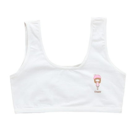 ESTONE Kids Puberty Girl Single Layer Cotton Training Bra Solid Color Wide Strap Underwear Cartoon Figures Print Bralette 8-16T 5 Color
ESTONE Kids Puberty Girl Single Layer Cotton Training Bra Solid Color Wide Strap Underwear Cartoon Figures Print Bralette 8-16T 5 Color