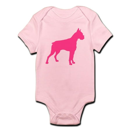 CafePress - Boxer Silhouette - Baby Light Bodysuit