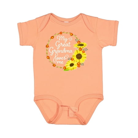 Inktastic My Great Grandma Loves Me with Sunflower Wreath Boys or Girls Baby Bodysuit
Inktastic My Great Grandma Loves Me with Sunflower Wreath Boys or Girls Baby Bodysuit