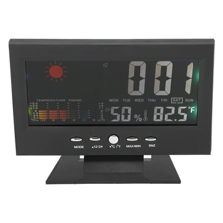 LYUMO Thermometer Indoor Digital LED Hygrometer Temperature Humidity Meter Alarm Clock
LYUMO Thermometer Indoor Digital LED Hygrometer Temperature Humidity Meter Alarm Clock