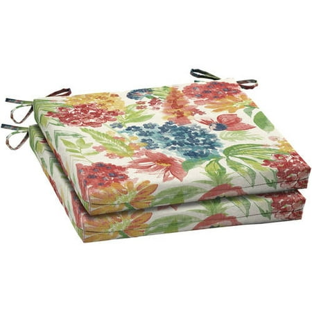 Better Homes and Gardens Outdoor Patio Dining Seat Pad, Set of Two