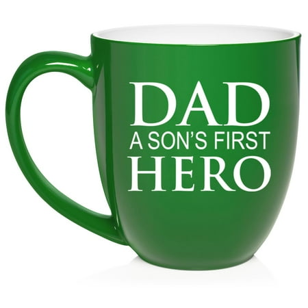Dad A Son s First Hero Ceramic Coffee Mug Tea Cup Gift for Father From Son Gift For Dad (16oz Green)
Dad A Son s First Hero Ceramic Coffee Mug Tea Cup Gift for Father From Son Gift For Dad (16oz Green)