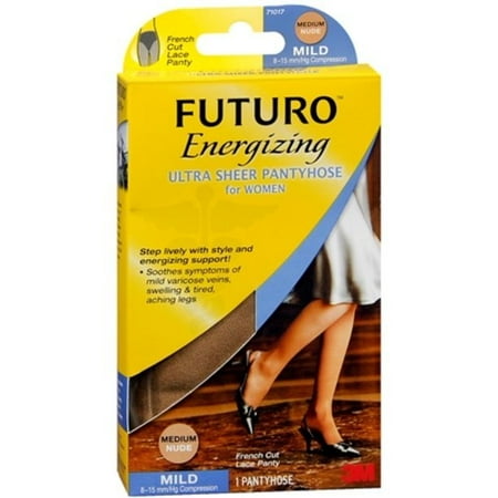 Futuro Energizing Ultra Sheer Mild Nude Pantyhose French Cut Lace Panty Medium
Futuro Energizing Ultra Sheer Mild Nude Pantyhose French Cut Lace Panty Medium