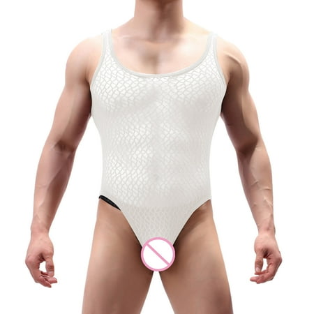 Cathalem Men Lingerie Underwear Mens Fashion Lace Jumpsuit Vest Underwear See Through Outfit Underwear Men Pajamas White Medium
Cathalem Men Lingerie Underwear Mens Fashion Lace Jumpsuit Vest Underwear See Through Outfit Underwear Men Pajamas White Medium